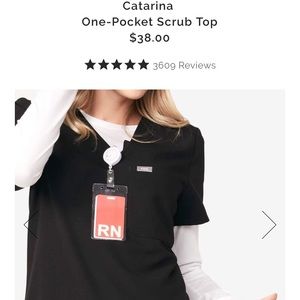 Figs front pocket scrubs